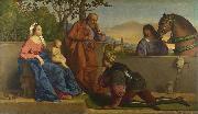 Vincenzo Catena A Warrior adoring the Infant Christ and the Virgin oil painting reproduction